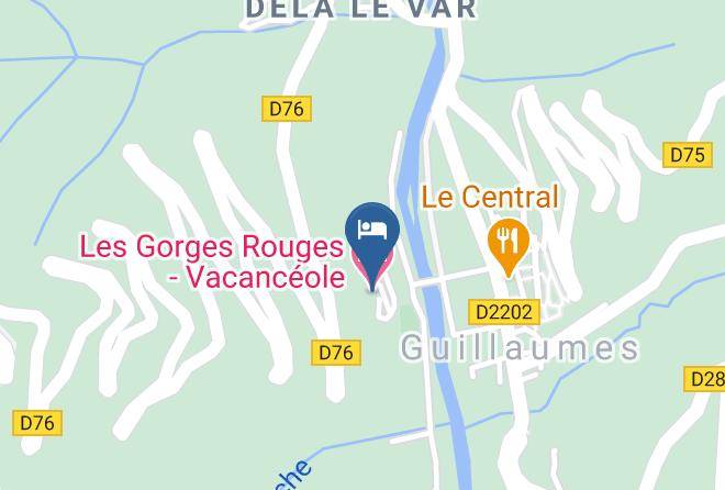 Maritime Alps - Les Gorges Rouges Vacanceole Maps