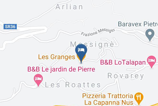 Aosta - Les Granges Maps