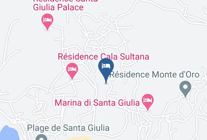 Les Hameaux De Santa Giulia Map