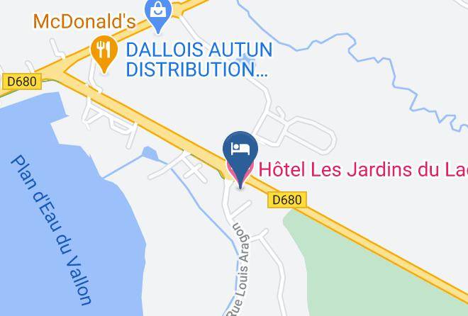 Saone Et Loire - Hotel Les Jardins Du Lac Maps