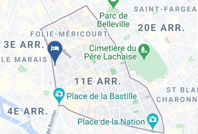 Paris - Les Jardins Du Marais Maps