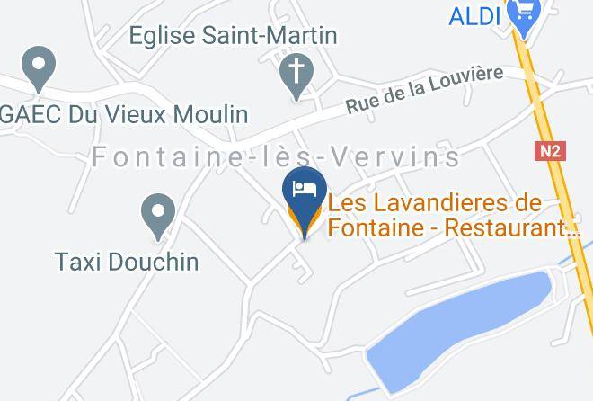 Aisne - Les Lavandieres De Fontaine Restaurant Chambres D'hotes Maps