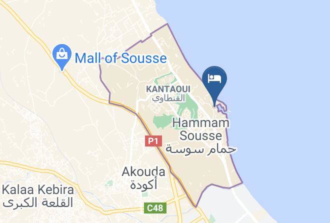 Les Maisons De La Mer Map - Tunisia