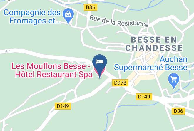 Puy De Dome - Les Mouflons Besse Hotel Restaurant Spa Maps