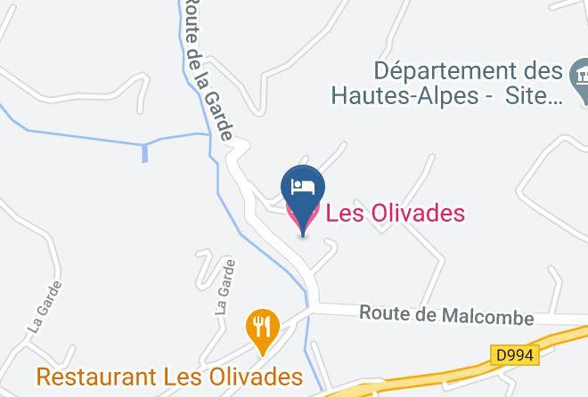 Hautes Alpes - Les Olivades Maps