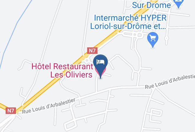 Drome - Hotel Restaurant Les Oliviers Maps