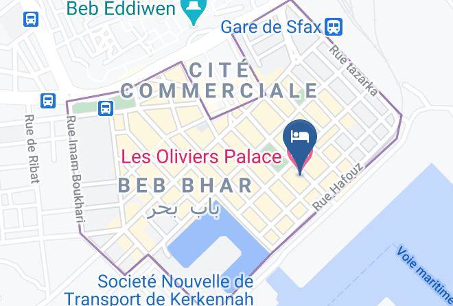 Tunisia - Les Oliviers Palace Maps