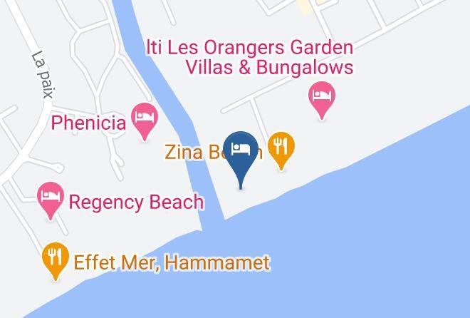 Tunisia - Les Orangers Beach Resort Maps