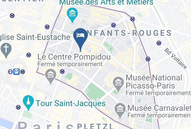 Paris - Les Patios Du Marais Maps