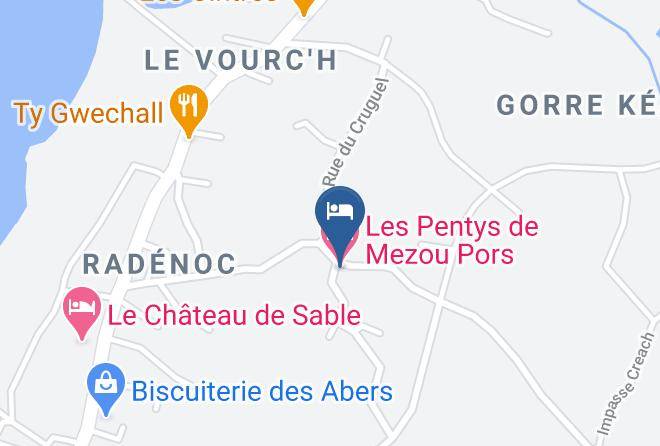 Finistere - Les Pentys De Mezou Pors Maps