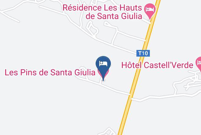 Les Pins De Santa Giulia Map