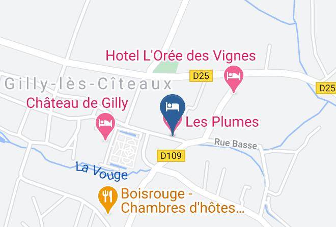 Cote D Or - Les Plumes Maps