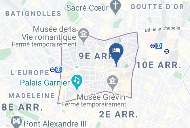 Paris - Les Plumes Hotel Maps