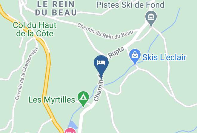 Les Pres Chaussottes Map