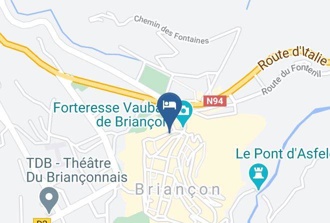 Hautes Alpes - Les Remparts Chambres Bar Maps