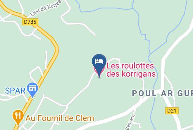 Finistere - Les Roulottes Des Korrigans Maps