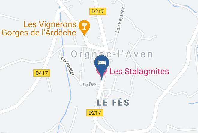 Ardeche - Les Stalagmites Maps