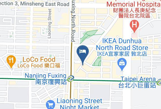 Songshan District Nanjing Fuxing Station Shopping Area - Les Suites Taipei Maps