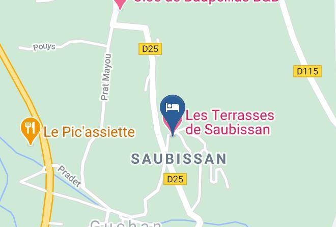 Hautes Pyrenees - Les Terrasses De Saubissan Maps
