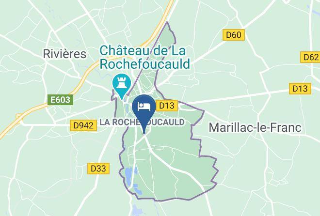 Charente - Les Tilleuls Chambres D'hotes La Rochefoucauld Maps