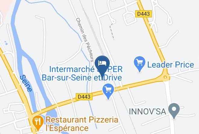 Aube - Les Tonnelles Hotel Restaurant Maps