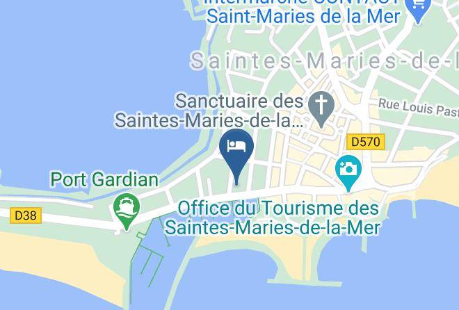 Bouches Du Rhone - Les Vagues Restaurant Saintes Maries De La Mer Maps