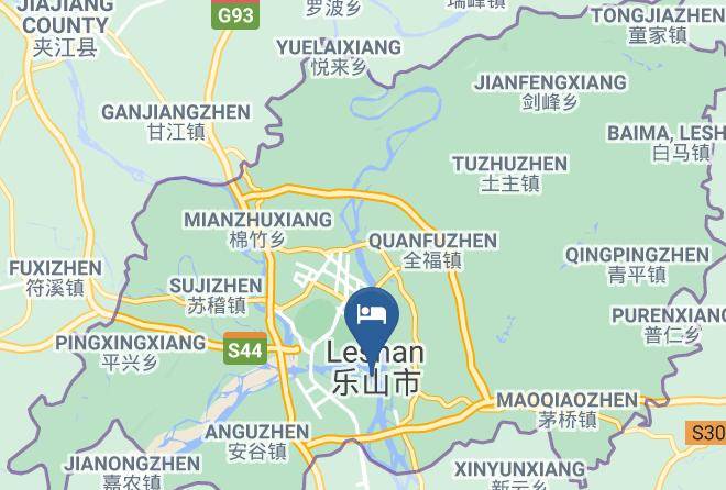 Leshan - Leshan Xiaogongzui Commercial Hotel Maps