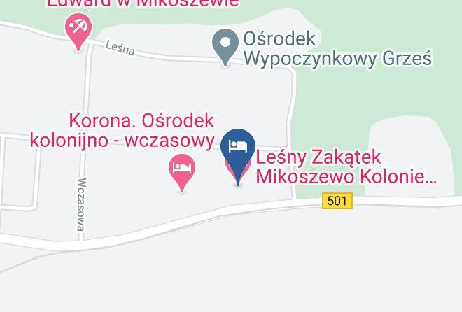 Lesny Zakatek Mikoszewo Kolonie Zielone Szkoly Weekendy Rodzinne Map