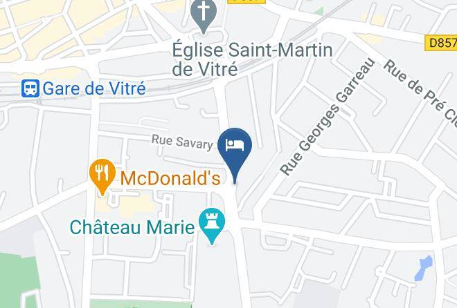 Ille Et Vilaine - Lesperance Vitre Hotel Restaurant Maps