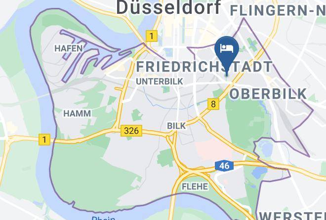 Dusseldorf - Hotel Lessing Maps
