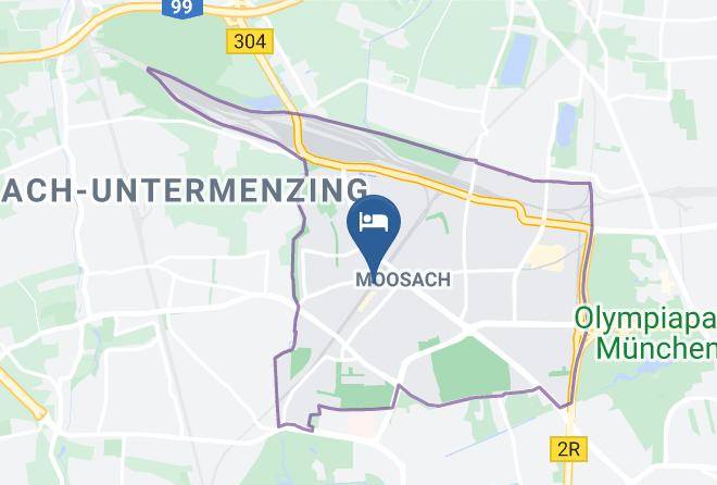 Munich District - Letomotel Munchen Moosach Maps
