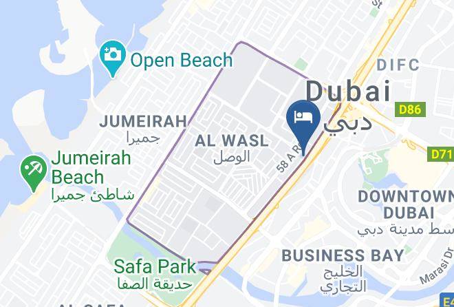 Leva Hotel Mazaya Centre Map