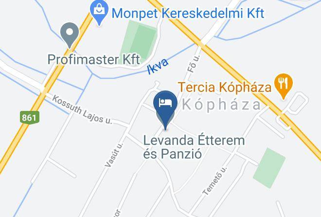 Kophaza - Levanda Etterem Es Panzio Maps