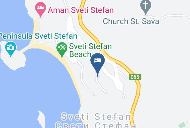 Budva - Levantin Inn Bad & Breakfast Maps