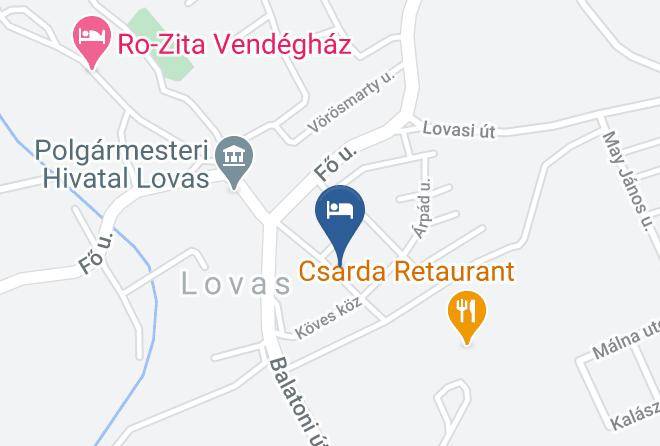 Lovas - Levendula Vendeghaz Lovas Maps