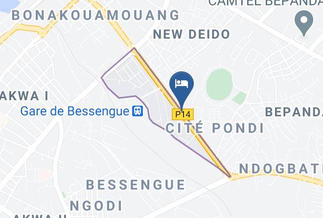 Wouri - Lewat Hotel Maps