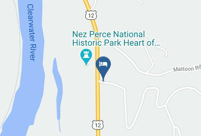 Idaho - Lewis Clark Motel At Kamiah Clearwater River Koa Maps