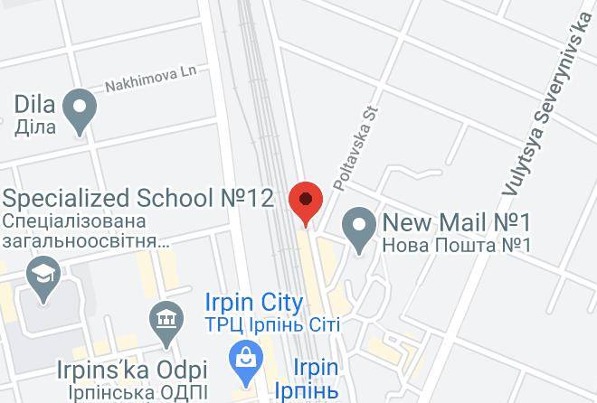 Irpin - Lex Trend Hotel Maps