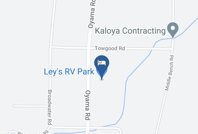 Central Okanagan - Ley's Rv Park Maps