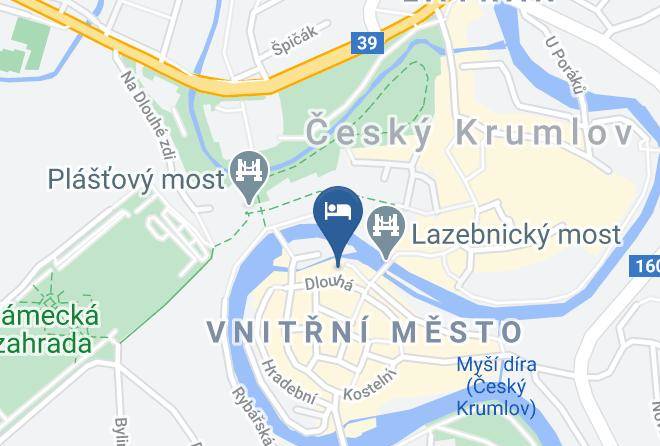 Cesky Krumlov - Leylaria Hotel A Restaurace Maps