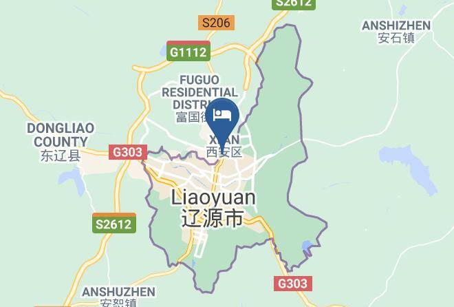 Liaoyuan - Liaoyuan Junyue Fashion Hotel Maps