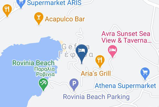 Kerkira - Liapades Beach Hotel Cricketer Taverna Maps