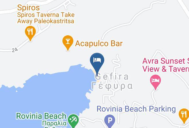 Kerkira - Liapades Beach Maps