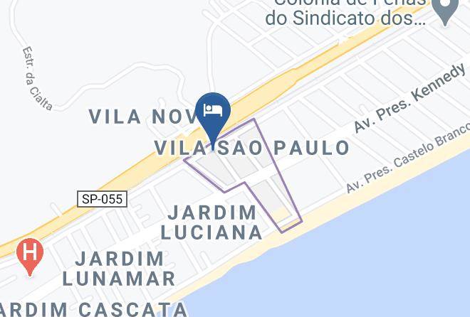 Praia Grande - Lider Praia Hotel Maps