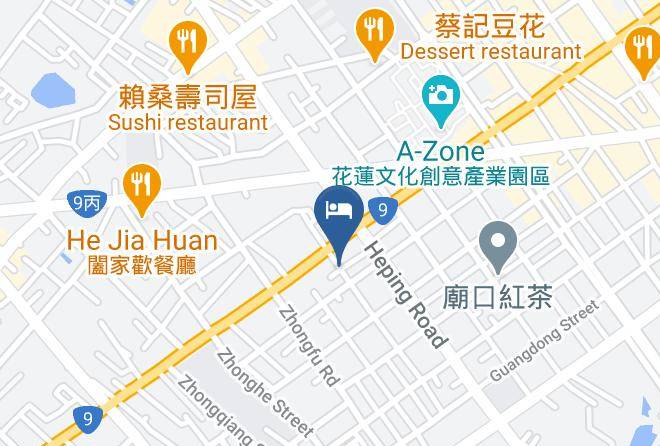 Lienfook Hostelry Mapa - Taiwan - Hualiennty