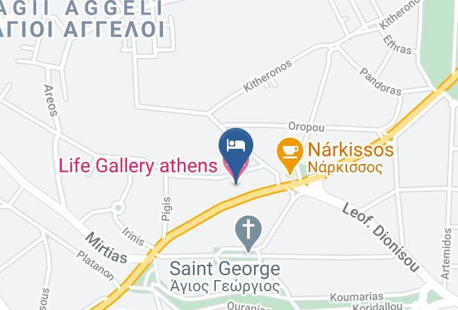 Life Gallery Athens Hotel Map