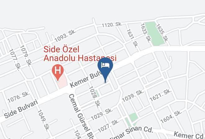 Manavgat - Life Garden Hotel Maps