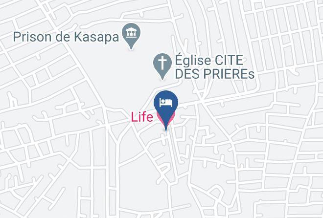 Lubumbashi - Life Hotel Maps