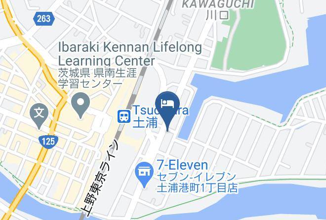 Tsuchiura City - Life Inn Tsuchiura Station East Maps