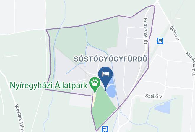 Nyiregyhaza - Liget Szallo Nyiregyhaza Maps
